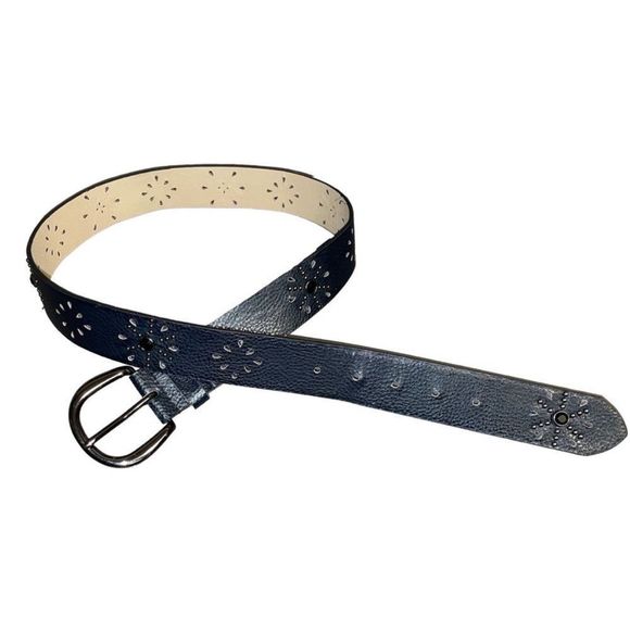 Hollywood Vegan Leather Studded Belt - Bid Now = Discounted Shipping - Picture 6 of 10